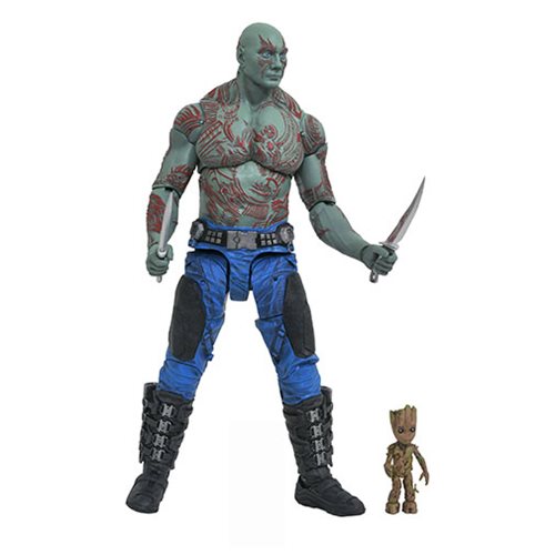 Marvel Select Gaurdians of the Galaxy Vol. 2 Drax and Baby Groot Action Figure Set